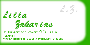 lilla zakarias business card